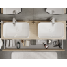 Mexen Rivel meuble sous-lavabo 160 cm, 1 tiroir, rainuré, chêne - 91A20-16023-1-BF81