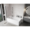 Mexen Mist paroi de baignoire à 1 volet 50 x 150 cm, transparent, chrome - 8A9-050-001-01-00