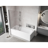 Mexen Mist paroi de baignoire à 1 panneau 60 x 150 cm, transparent, chrome - 8A9-060-001-01-00