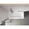 Mexen Mist paroi de baignoire à 1 panneau 60 x 150 cm, transparent, chrome - 8A9-060-001-01-00