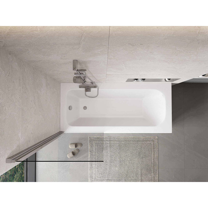 Mexen Mist paroi de baignoire 1-volet 70 x 150 cm, transparent, chrome - 8A9-070-001-01-00
