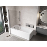 Mexen Mist paroi de douche à 1 volet 80 x 150 cm, transparent, chrome - 8A9-080-001-01-00