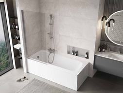 Mexen Mist paroi de douche à 1 volet 80 x 150 cm, transparent, chrome - 8A9-080-001-01-00