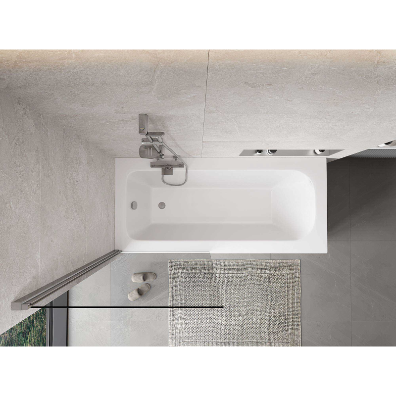 Mexen Mist paroi de douche à 1 volet 80 x 150 cm, transparent, chrome - 8A9-080-001-01-00