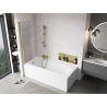 Mexen Mist paroi de baignoire 1-volet 50 x 150 cm, transparent, doré - 8A9-050-001-50-00