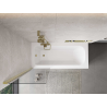 Mexen Mist paroi de douche 1-volet 60 x 150 cm, transparent, doré - 8A9-060-001-50-00