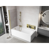 Mexen Mist paroi de baignoire 1 volet 90 x 150 cm, transparent, doré - 8A9-090-001-50-00