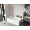 Mexen Mist paroi de douche à 1 volet 60 x 150 cm, transparent, doré brossé - 8A9-060-001-55-00