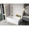 Mexen Mist pare-douche à 1 volet 90 x 150 cm, transparent, or brossé - 8A9-090-001-55-00