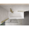 Mexen Mist pare-douche à 1 volet 90 x 150 cm, transparent, or brossé - 8A9-090-001-55-00