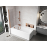 Mexen Mist paroi de douche 1 volet 50 x 150 cm, transparent, cuivre brossé - 8A9-050-001-65-00