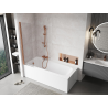 Mexen Mist paroi de douche 1 volet 50 x 150 cm, transparent, cuivre brossé - 8A9-050-001-65-00
