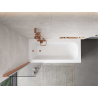 Mexen Mist paroi de douche 1 volet 50 x 150 cm, transparent, cuivre brossé - 8A9-050-001-65-00