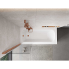 Mexen Mist paroi de douche 1 battant 60 x 150 cm, transparent, cuivre brossé - 8A9-060-001-65-00