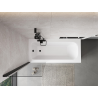 Mexen Mist paroi de douche 1-volet 60 x 150 cm, transparent, noir - 8A9-060-001-70-00