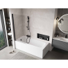 Mexen Mist paroi de douche 1-volet 80 x 150 cm, transparent, noir - 8A9-080-001-70-00