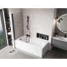 Mexen Mist paroi de douche 1-volet 80 x 150 cm, transparent, noir - 8A9-080-001-70-00