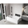 Mexen Mist paroi de baignoire 1 volet 90 x 150 cm, transparent, noir - 8A9-090-001-70-00