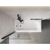 Mexen Mist paroi de baignoire 1 volet 90 x 150 cm, transparent, noir - 8A9-090-001-70-00