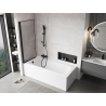 Mexen Mist pare-douche à un volet gauche 70 x 150 cm, cadre noir, noir - 8A9-070-001-70-70-L