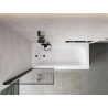 Mexen Mist pare-douche à un volet gauche 70 x 150 cm, cadre noir, noir - 8A9-070-001-70-70-L