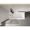Mexen Mist paroi de douche 1-volet gauche 90 x 150 cm, cadre noir, noir - 8A9-090-001-70-70-L