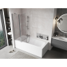 Mexen Mist pare-douche à 2 volets 100 x 150 cm, transparent, chromé - 8A9-100-011-01-00