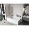 Mexen Mist paroi de bain à deux volets 110 x 150 cm, transparent, chrome - 8A9-110-011-01-00
