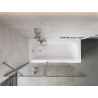 Mexen Mist paroi de baignoire 2 volets 130 x 150 cm, transparent, chrome - 8A9-130-011-01-00