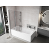 Mexen Mist L paroi de baignoire 2 volets 110 x 150 cm, transparent, chrome - 8A9L-110-011-01-00