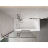 Mexen Mist L paroi de baignoire 2 volets 110 x 150 cm, transparent, chrome - 8A9L-110-011-01-00