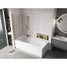 Mexen Mist L paroi de douche 2 volets 110 x 150 cm, transparent, doré - 8A9L-110-011-50-00