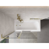 Mexen Mist L paroi de douche 2 volets 110 x 150 cm, transparent, doré - 8A9L-110-011-50-00