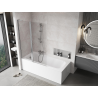 Mexen Mist L paroi de baignoire à 2 volets 120 x 150 cm, transparent, chrome - 8A9L-120-011-01-00