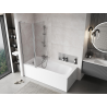 Mexen Mist L paroi de baignoire à 2 volets 120 x 150 cm, transparent, chrome - 8A9L-120-011-01-00