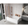 Mexen Mist L pare-douche à 2 volets 120 x 150 cm, transparent, cuivre brossé - 8A9L-120-011-65-00