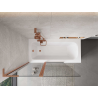 Mexen Mist L pare-douche à 2 volets 120 x 150 cm, transparent, cuivre brossé - 8A9L-120-011-65-00