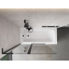 Mexen Mist L paroi de baignoire 2 volets 120 x 150 cm, transparent, noir - 8A9L-120-011-70-00