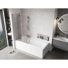 Mexen Mist paravent de baignoire à 2 volets gauche 90 x 150 cm, transparent, chrome - 8A9-090-002-01-00-L