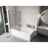 Mexen Mist paroi de baignoire à 2 volets gauche 100 x 150 cm, transparent, chrome - 8A9-100-002-01-00-L