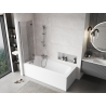 Mexen Mist paroi de baignoire à 2 volets gauche 100 x 150 cm, transparent, chrome - 8A9-100-002-01-00-L