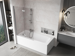 Mexen Mist pare-douche 2 volets gauche 110 x 150 cm, transparent, chrome - 8A9-110-002-01-00-L