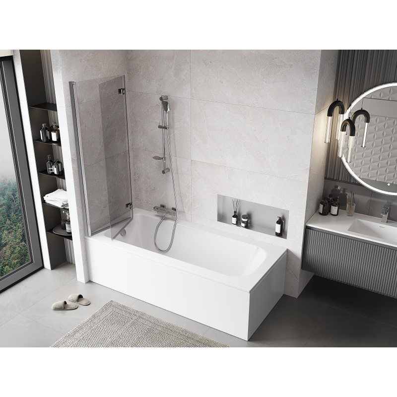 Mexen Mist pare-douche 2 volets gauche 110 x 150 cm, transparent, chrome - 8A9-110-002-01-00-L