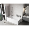 Mexen Mist paroi de baignoire à 2 volets gauche 120 x 150 cm, transparent, chromé - 8A9-120-002-01-00-L