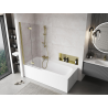 Mexen Mist paroi de douche 2 volets gauche 80 x 150 cm, transparent, doré - 8A9-080-002-50-00-L