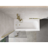 Mexen Mist paroi de douche 2 volets gauche 80 x 150 cm, transparent, doré - 8A9-080-002-50-00-L