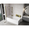 Mexen Mist paroi de douche 2 volets gauche 110 x 150 cm, transparent, doré - 8A9-110-002-50-00-L