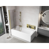 Mexen Mist paroi de douche 2 volets gauche 110 x 150 cm, transparent, doré - 8A9-110-002-50-00-L