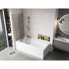 Mexen Mist paroi de douche 2 volets gauche 130 x 150 cm, transparent, doré - 8A9-130-002-50-00-L
