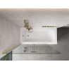 Mexen Mist paroi de douche 2 volets gauche 130 x 150 cm, transparent, doré - 8A9-130-002-50-00-L